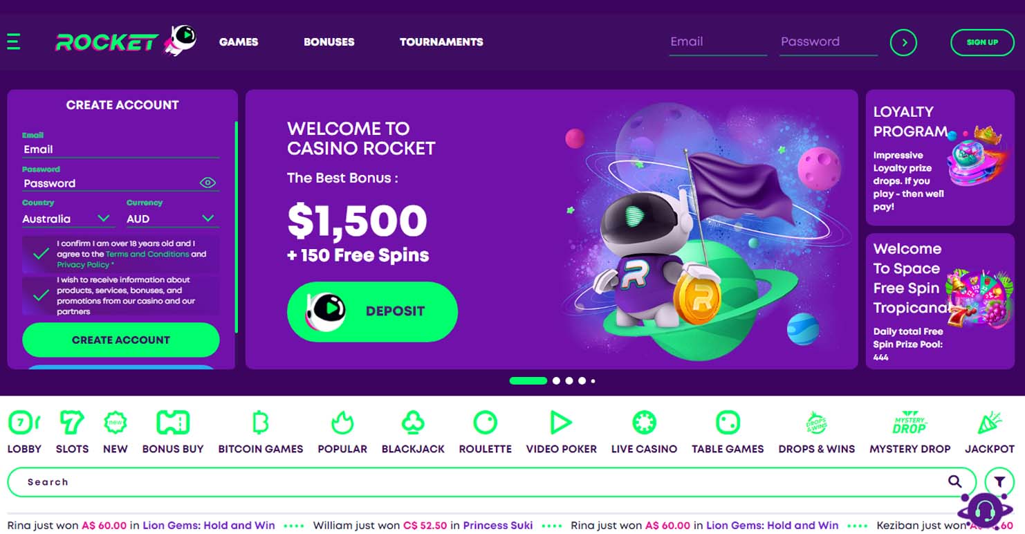 australia casino bonus - Rocket