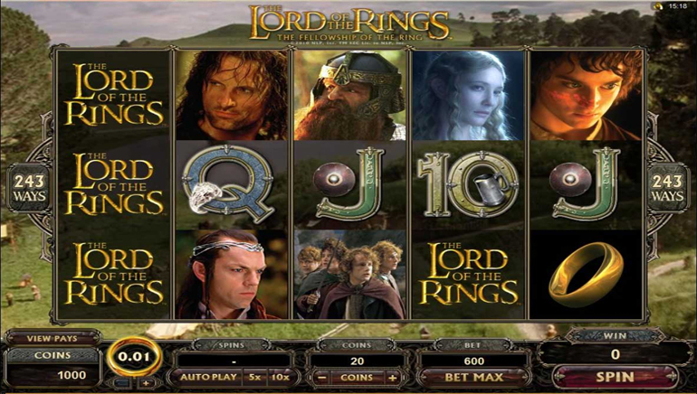 Lord of the Rings Video Slot Launched